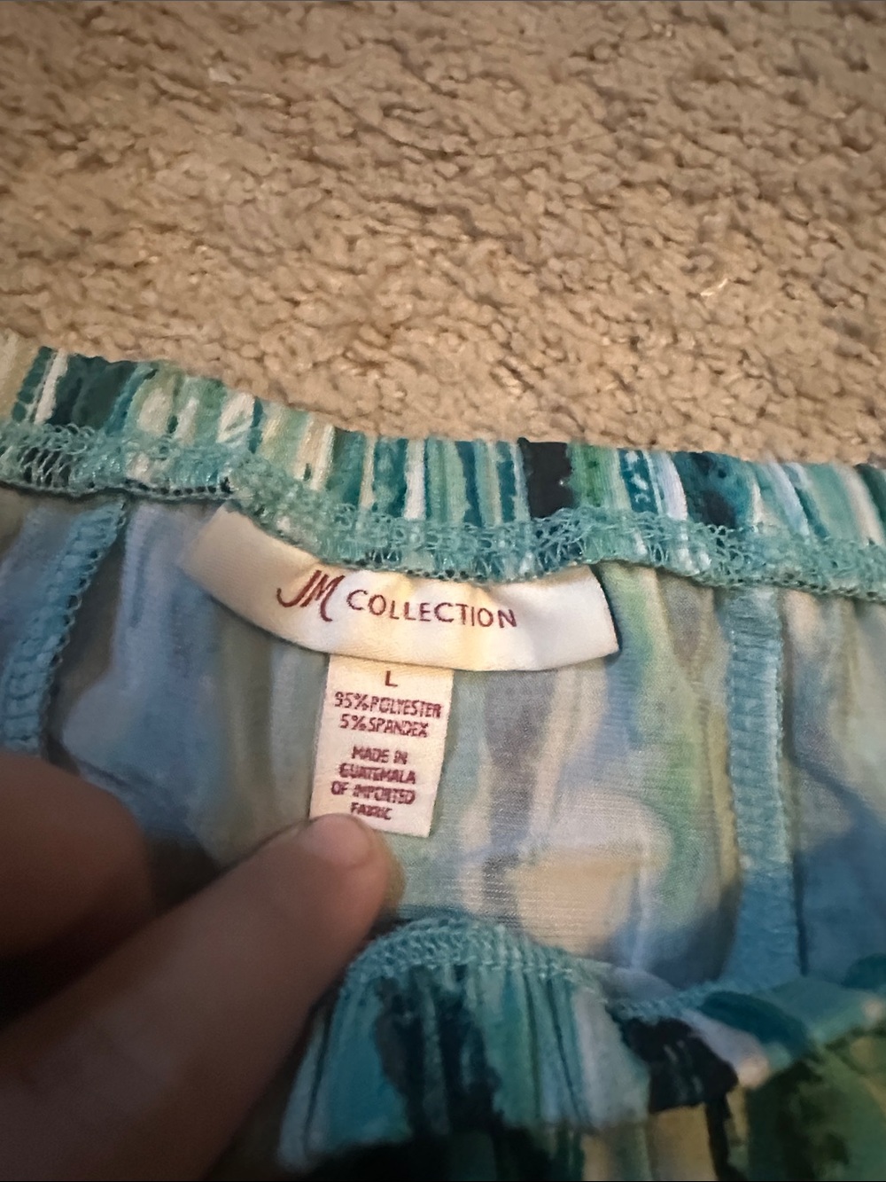 JM Collection Patterned Midi Skirt - Picture 3 of 3